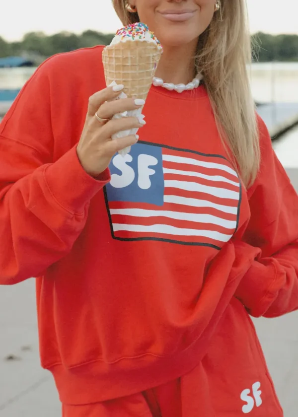 Americana Flag Crewneck